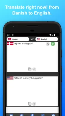 English to Danish Translator android App screenshot 3